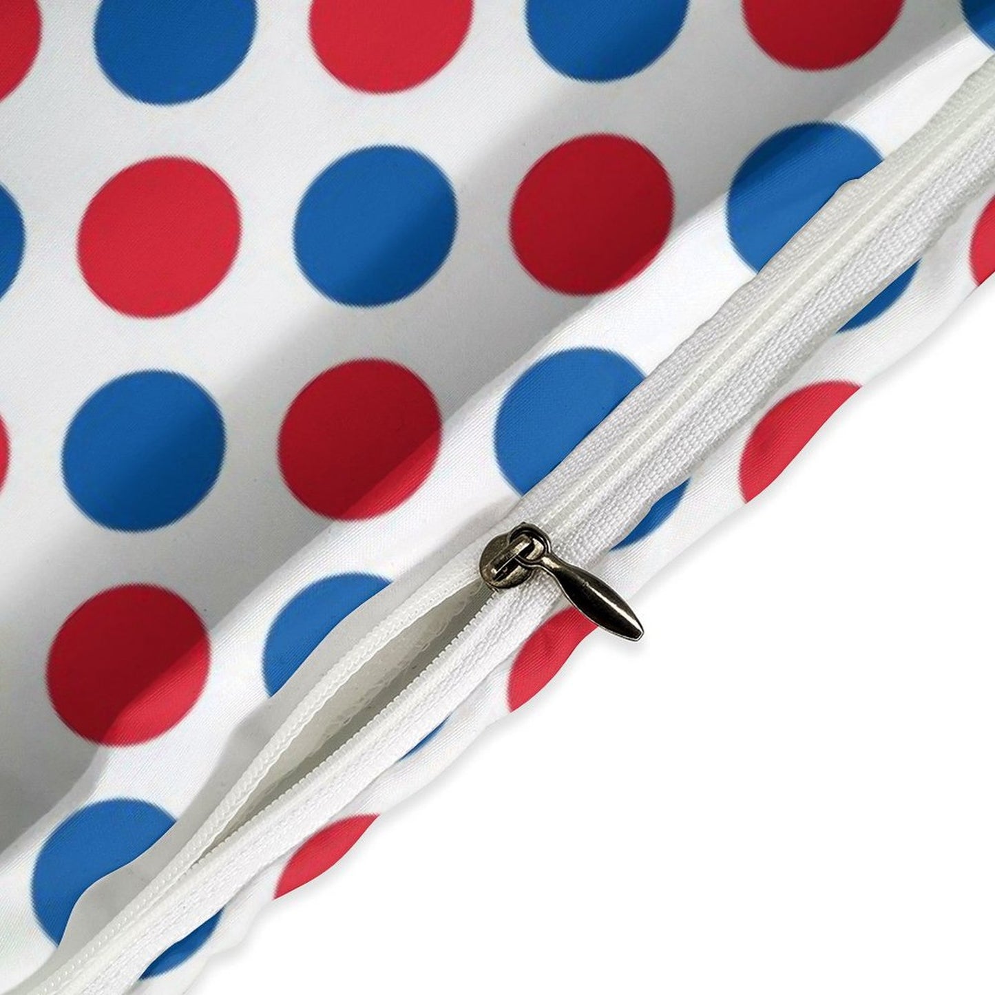 USA/American Flag Inspired Polka Dot Pattern 3-Piece Bedding Set (1 Duvet Cover + 2 Pillow Shams) – 102"×90"