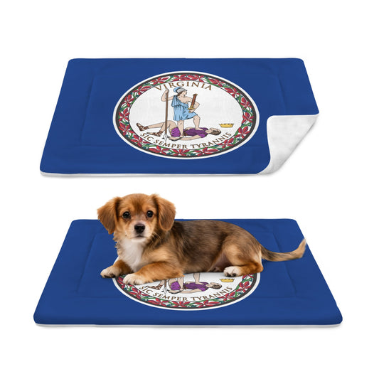 Virginia Flag Inspired Pet Mat 25x18inch (Made in the USA)