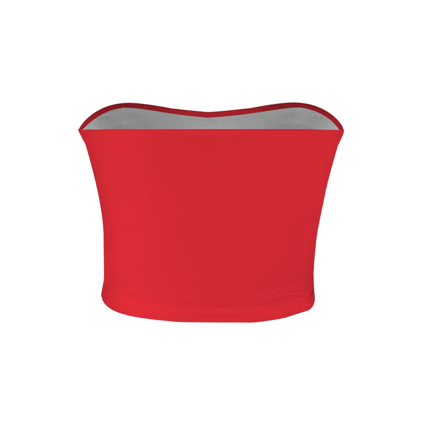 Red tube top by [Brand], featuring a clean design.