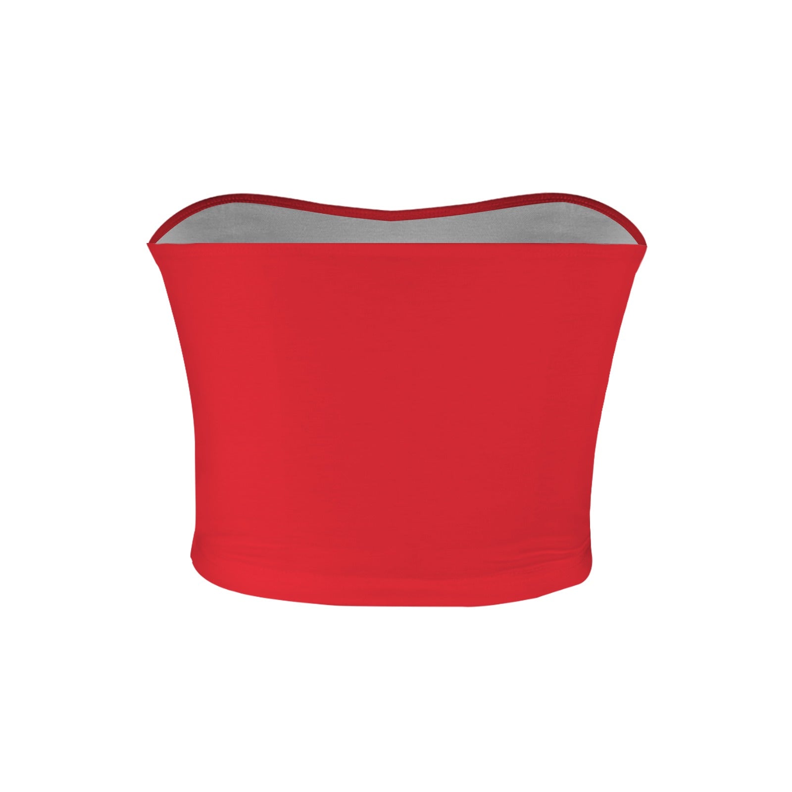 Red tube top by [Brand], featuring a clean design.