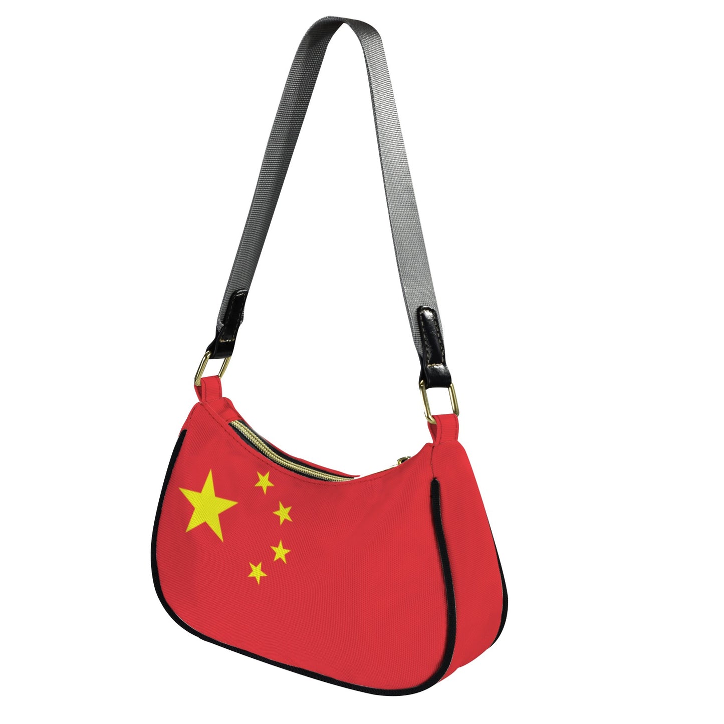 China Flag Inspired Women's Shoulder Bag