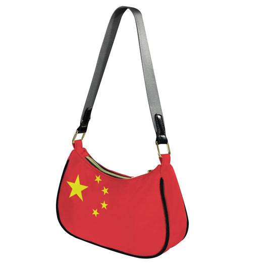 China Flag Inspired Women's Shoulder Bag