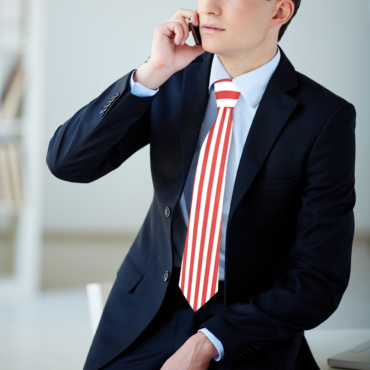 USA/American Flag Inspired Style-3 Classic Necktie (Two Sides)