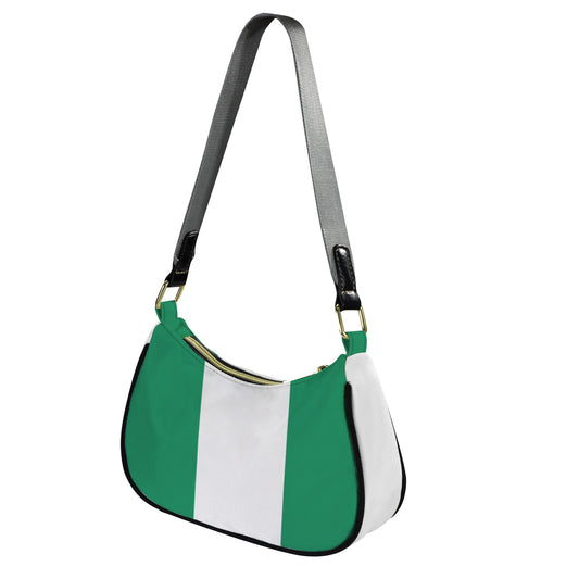 Nigeria Flag Inspired Women's Shoulder Bag