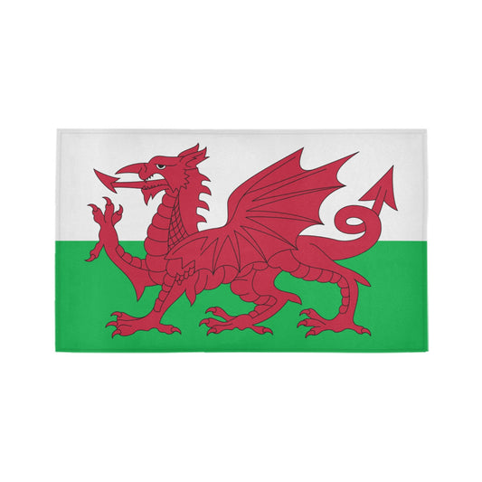 Wales Flag Inspired Doormat 30" x 18" (Sponge Material)