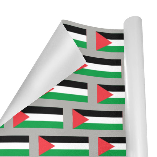 Palestine Flag Inspired Custom Gift Wrapping Paper 58"x 22.5" (4 Rolls)