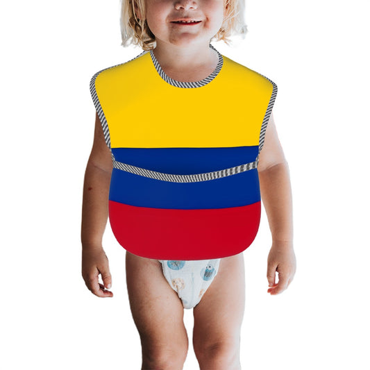 Colombia Flag Inspired Baby Bib