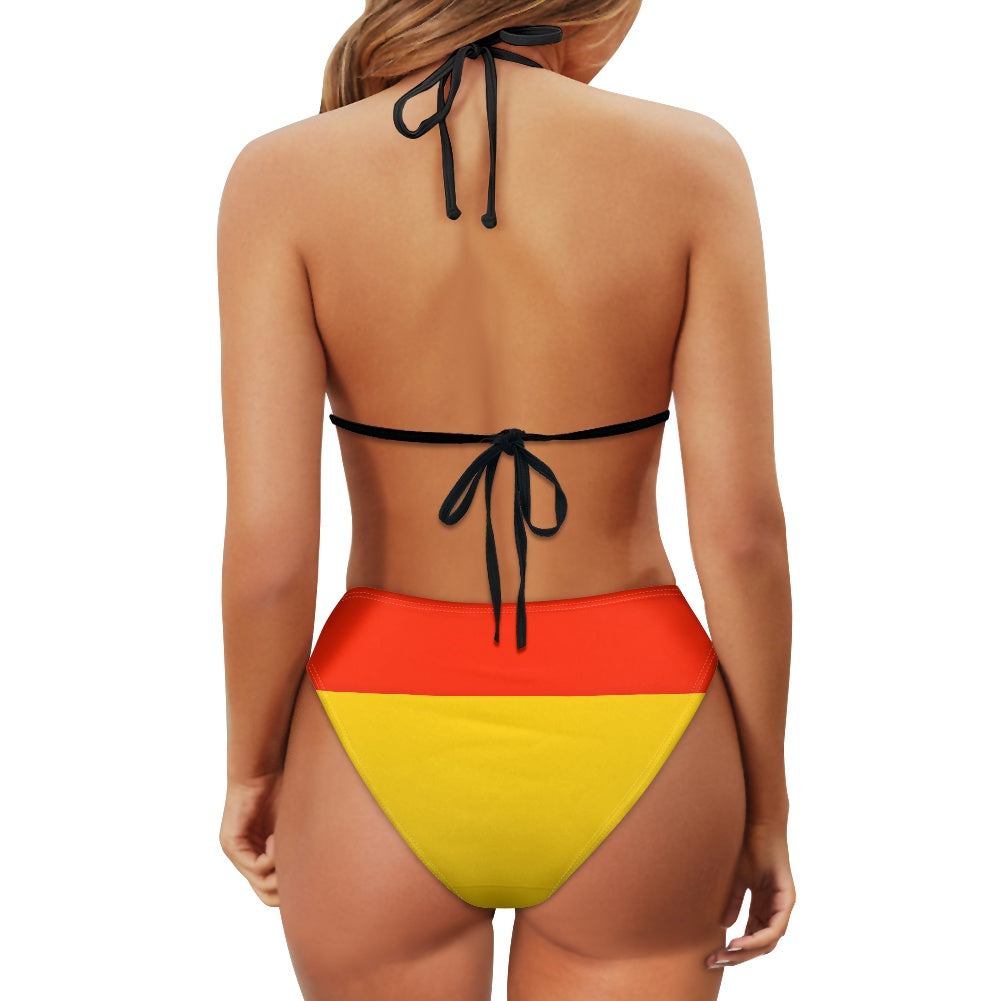Germany Flag Inspired Women's Bikini