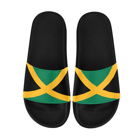 Jamaica Flag Inspired Women's Slide Sandals