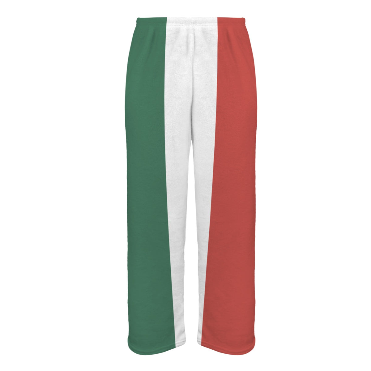 Mexico Flag Inspired Colors Men's Flannel Pajama Trousers Printed in the USA
