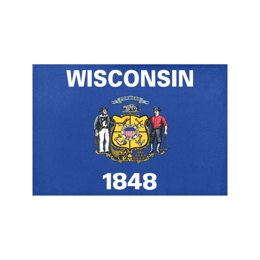 Wisconsin Flag Placemats 12" x 18" (Set of 6)