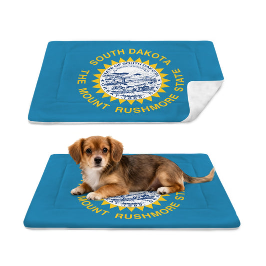 South Dakota Flag Inspired Pet Mat 25x18inch (Made in the USA)