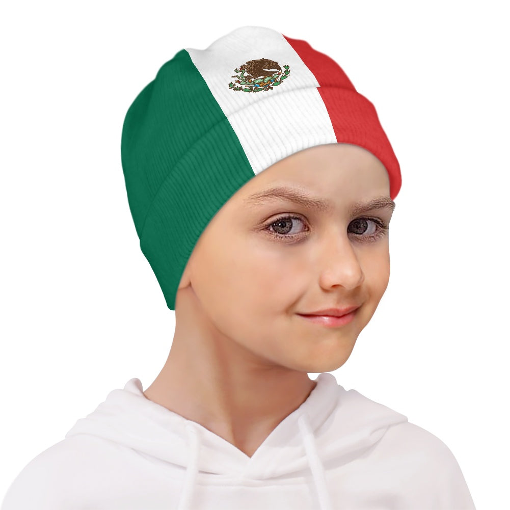 Mexico Flag Inspired Kids' Beanie