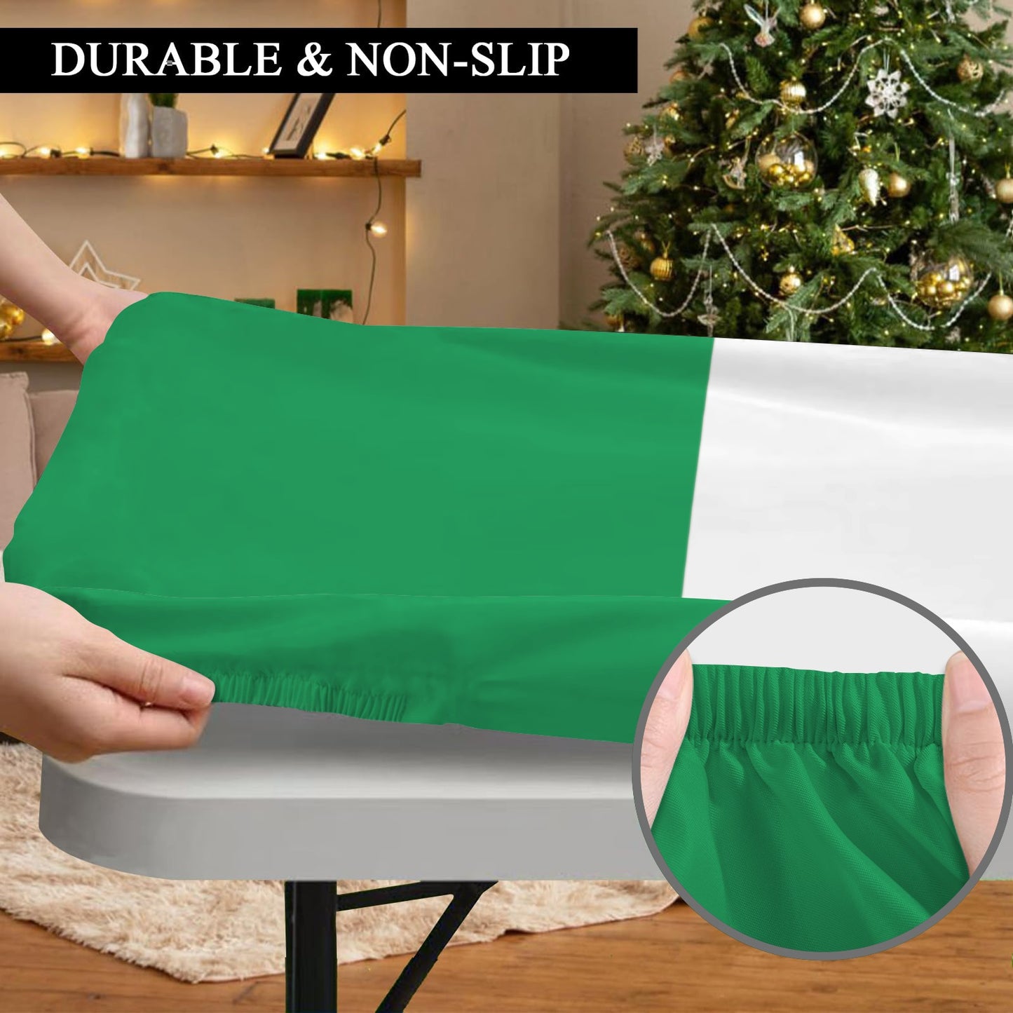 Italy Flag Inspired Custom Elastic Fitted Tablecloth 72x30 inch (Made in the USA)