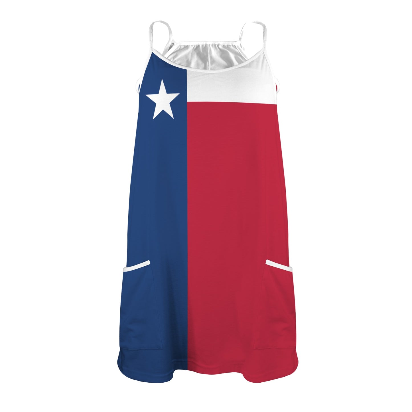 Texas Flag Inspired Women's Double-Layered Camisole Dress