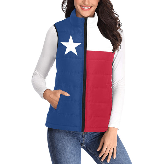 Texas Flag Inspired Women's Padded Vest