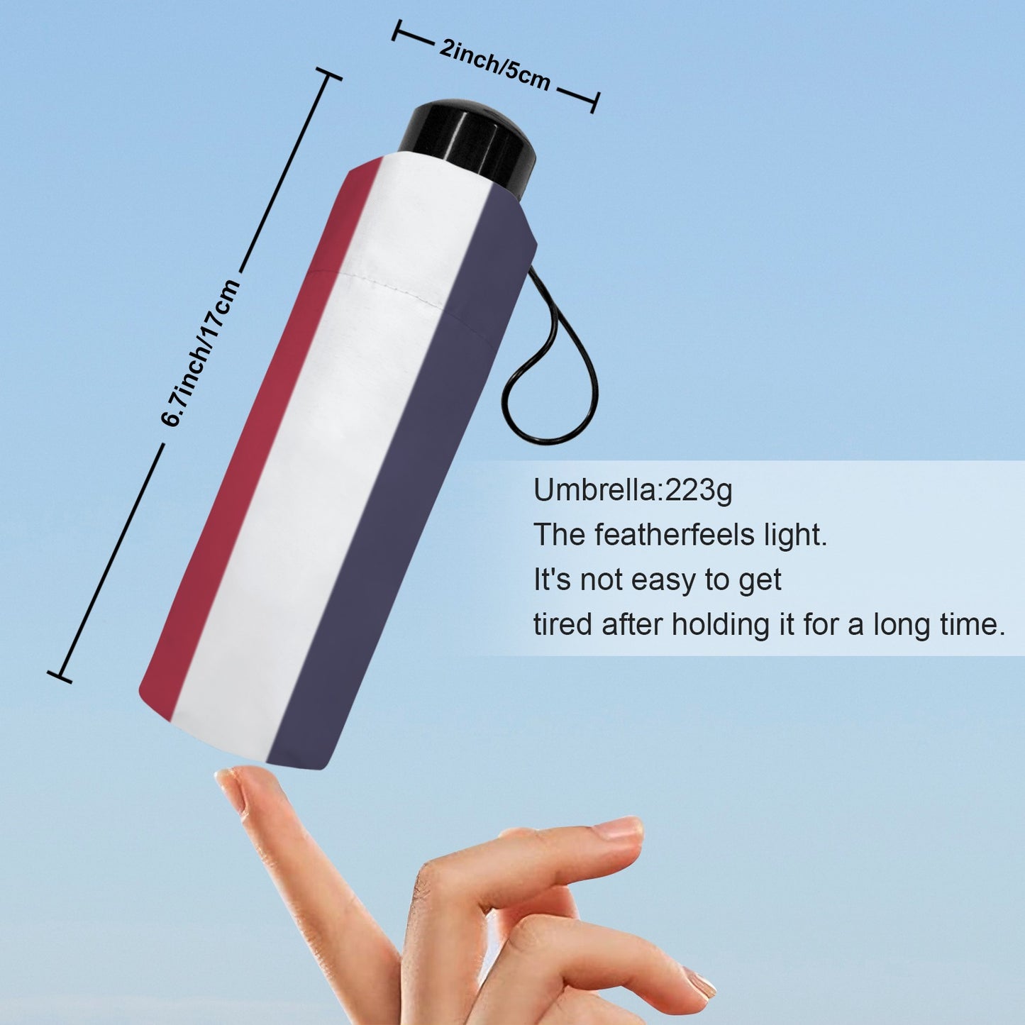 Thailand Flag Inspired Mini Compact Umbrella