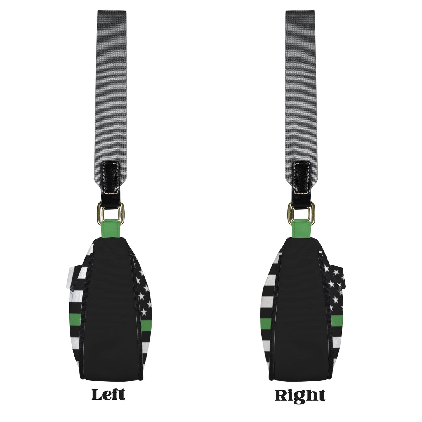 Thin Green Line Flag Inspired Women's Shoulder Bag