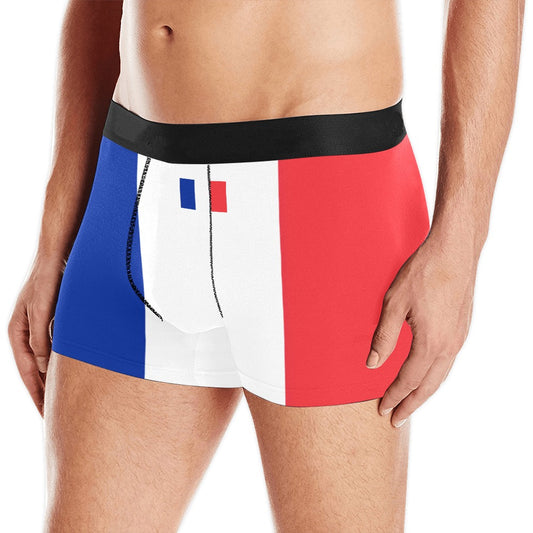 France Flag Inspired Mens Boxer Briefs Made in the USA