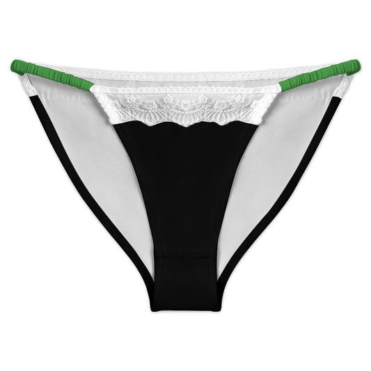 Thin Green Line Flag Inspired Style-2 Lace Trim Underwear