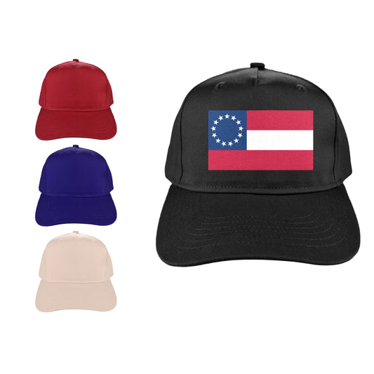 Confederate States Flag Baseball Cap (Made in USA)