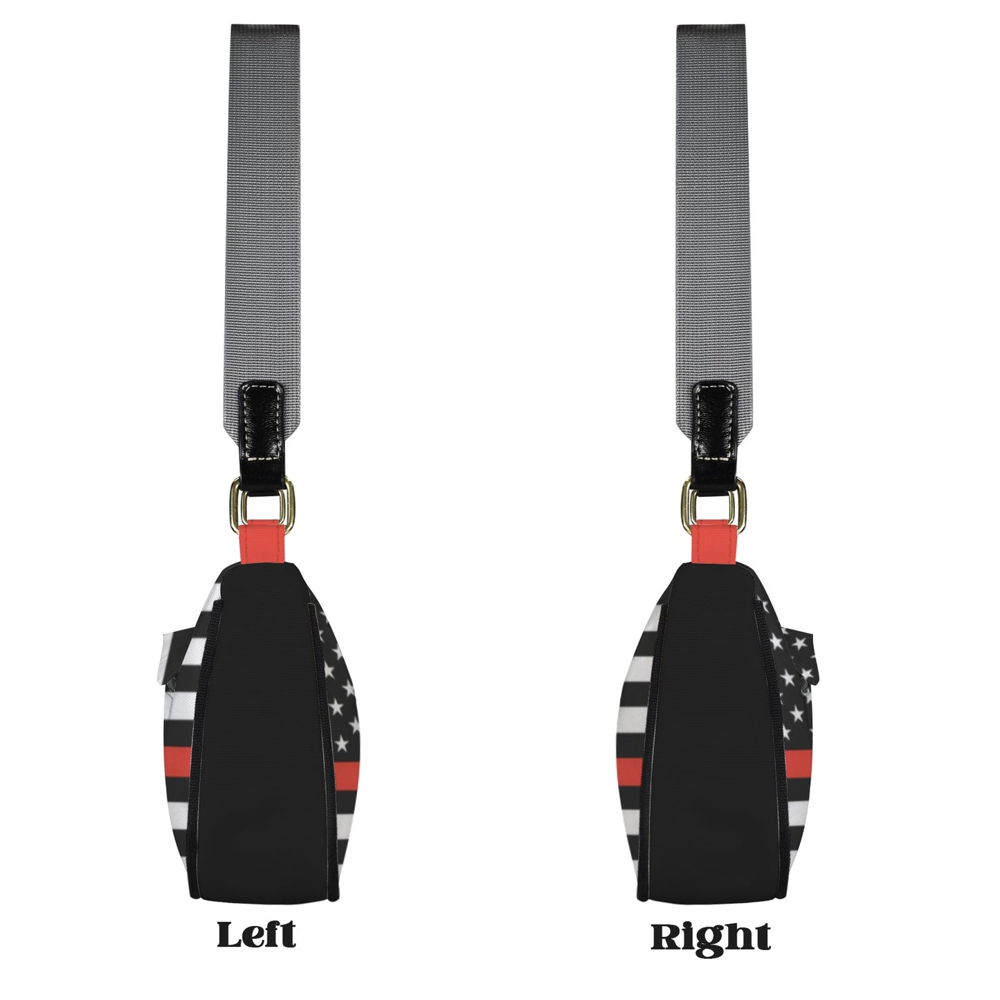 Thin Red Line Flag Inspired Women's Shoulder Bag