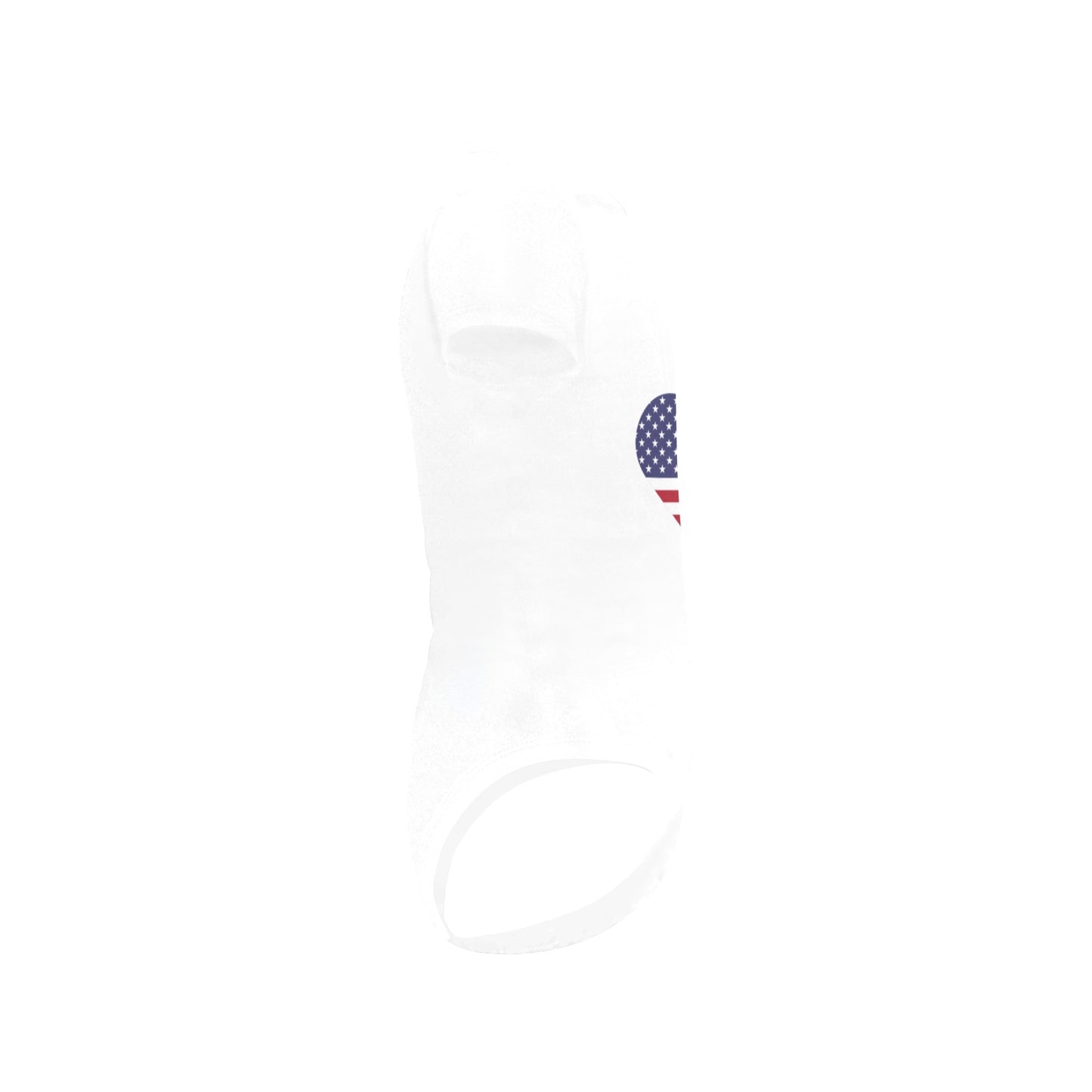USA/American Flag Inspired Heart Baby Short Sleeve Unisex Bodysuits Made in USA）