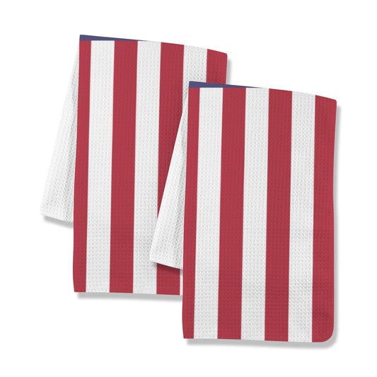 USA/American Flag Inspired Kitchen Towel 40X60cm (Pack of 2) (Made in the USA)