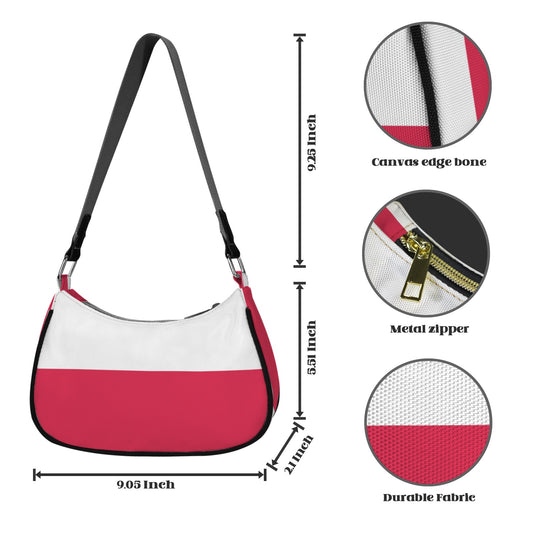 Poland Flag Inspired Women's Shoulder Bag