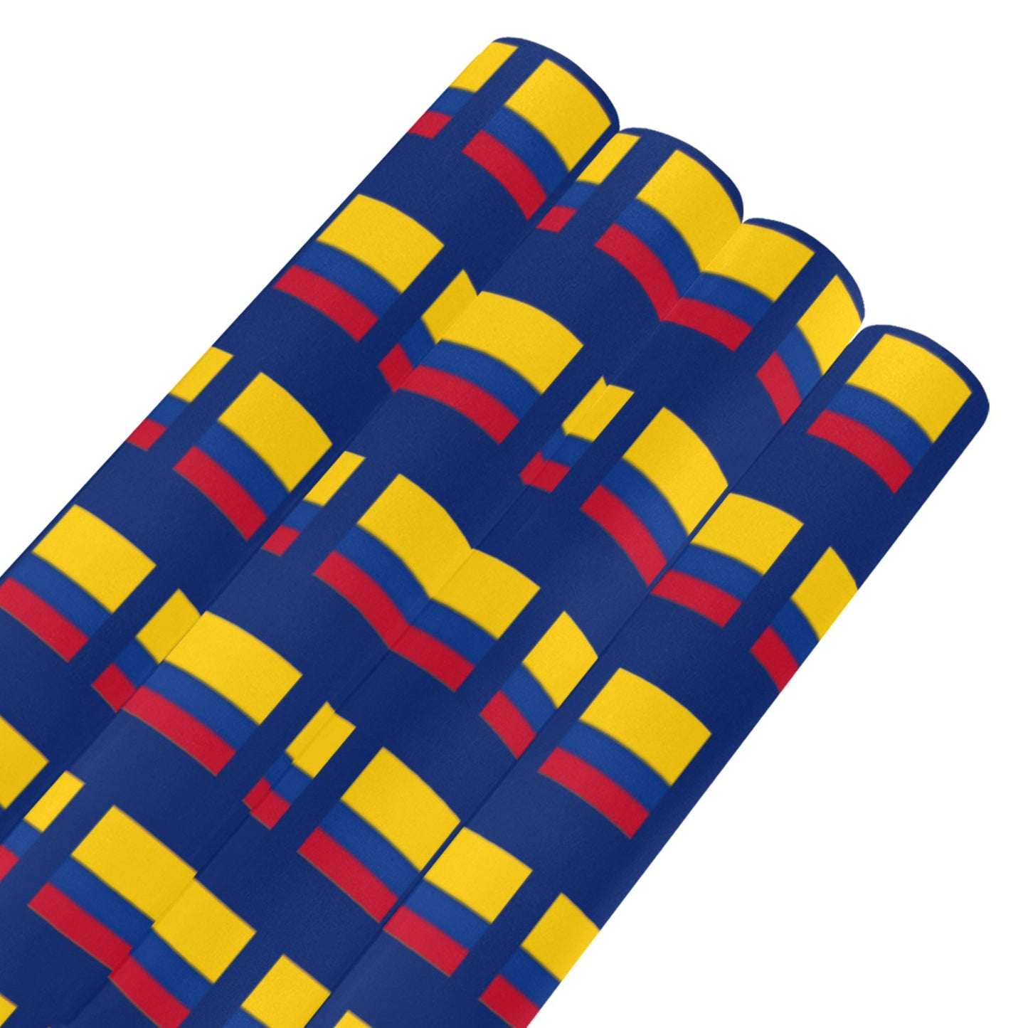 Colombia Flag Custom Gift Wrapping Paper 58"x 22.5" (4 Rolls)