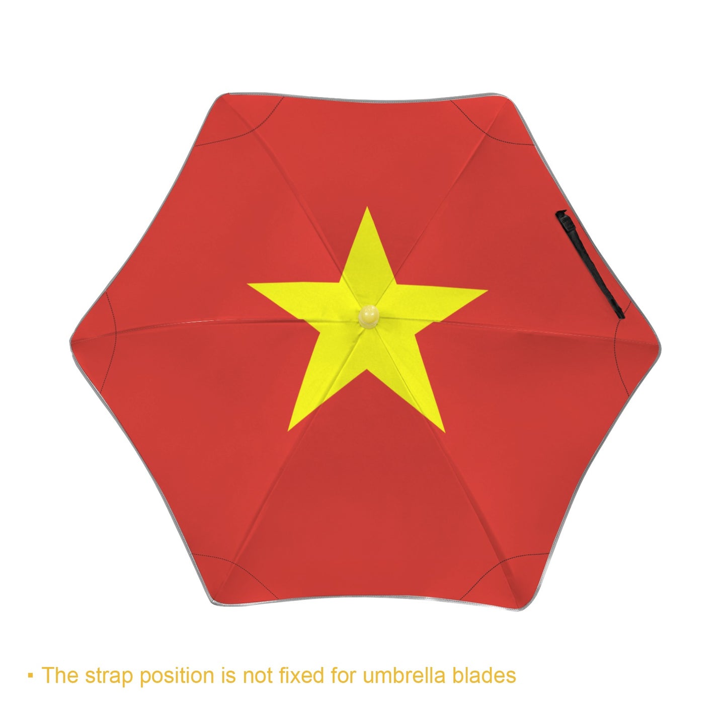 Vietnam Flag Inspired Kids Safe Round Corner Umbrella