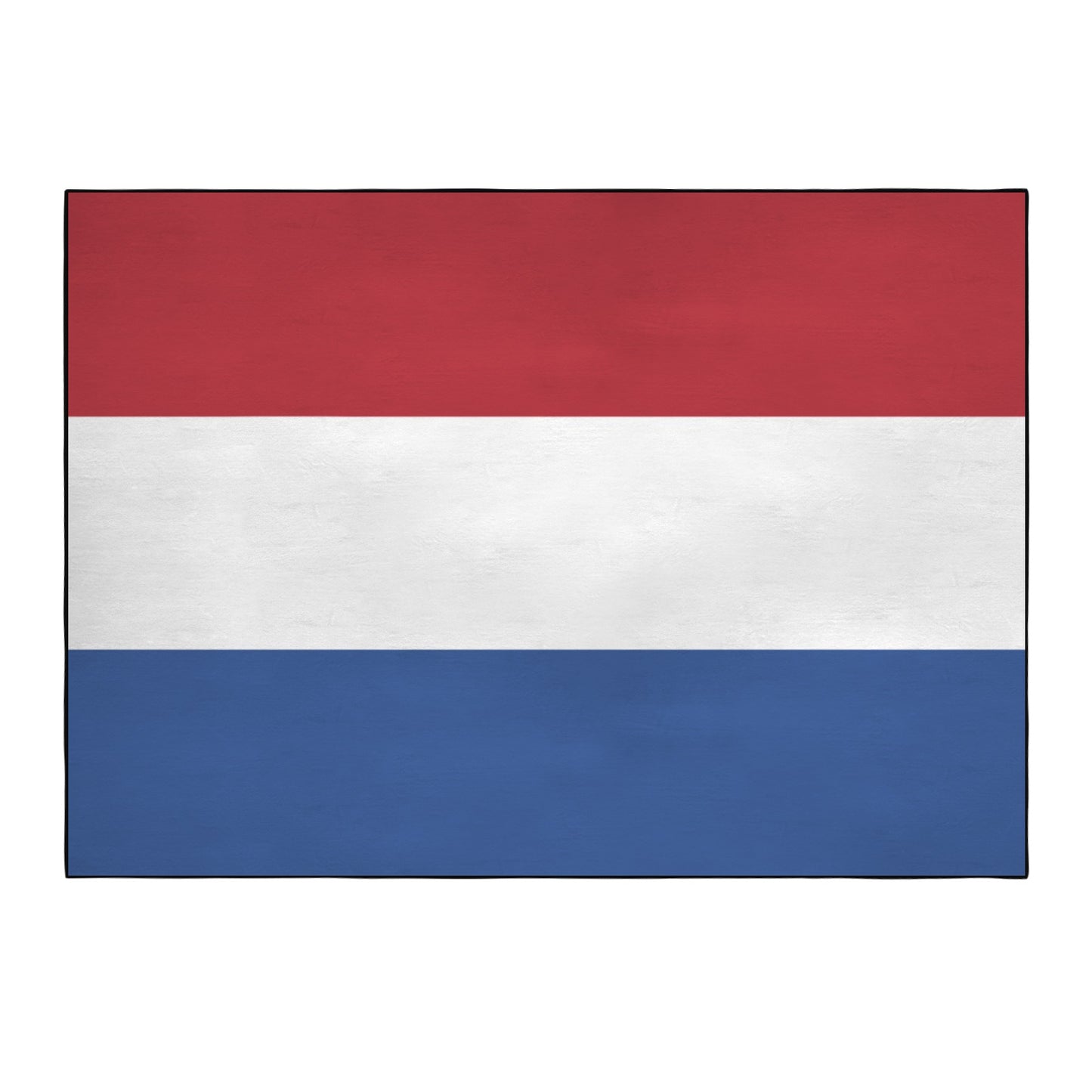 Netherlands Flag Inspired 84x60 Inch Area Rug with Black Binding (Made in the USA)