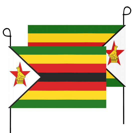 Luv My Flag: Two Zimbabwe flags with bird and stripes.