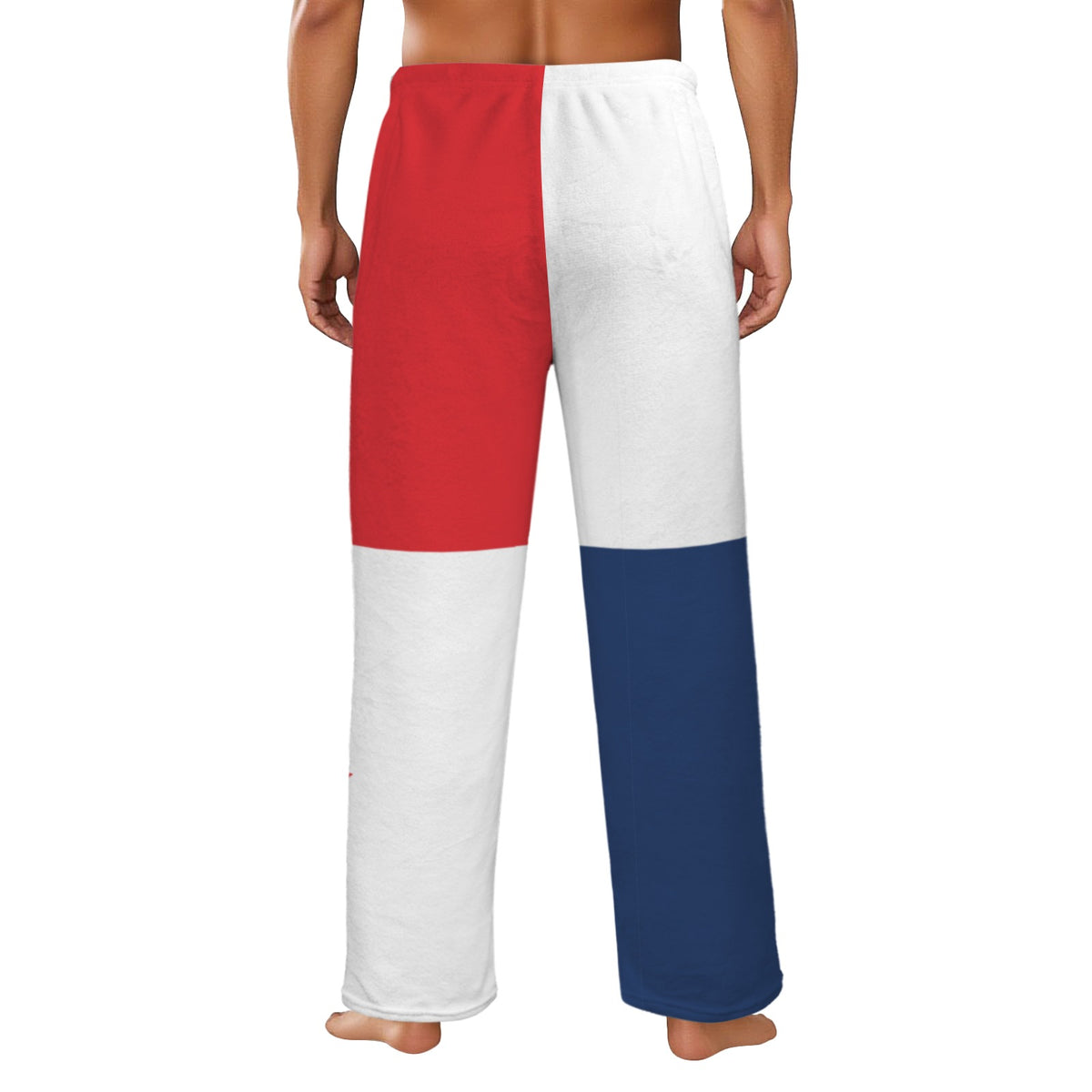Panama Flag Inspired Men's Flannel Pajama Trousers Printed in the USA
