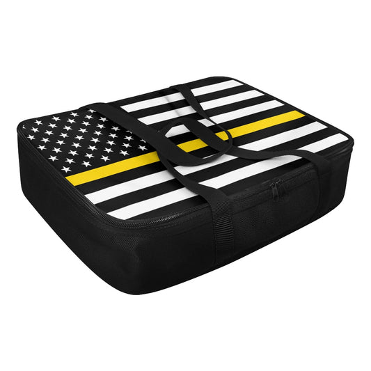 Thin Gold Linel Flag Inspired Insulated Casserole Carrier – Durable Hot & Cold Food Bag