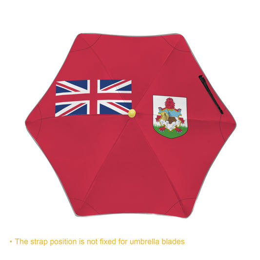 Bermuda Flag Inspired Kids Safe Round Corner Umbrella