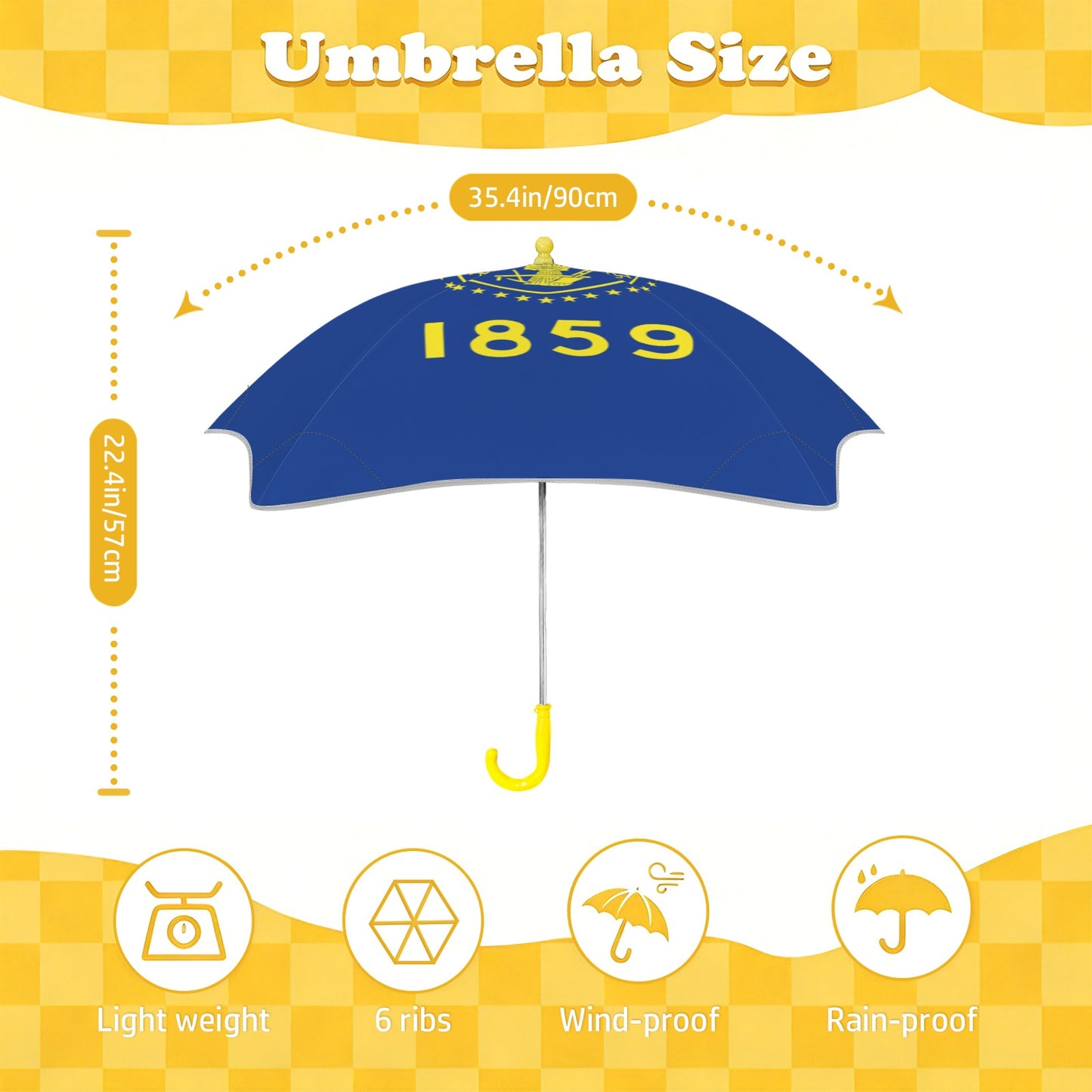 Oregon Flag Inspired Kids Safe Round Corner Umbrella