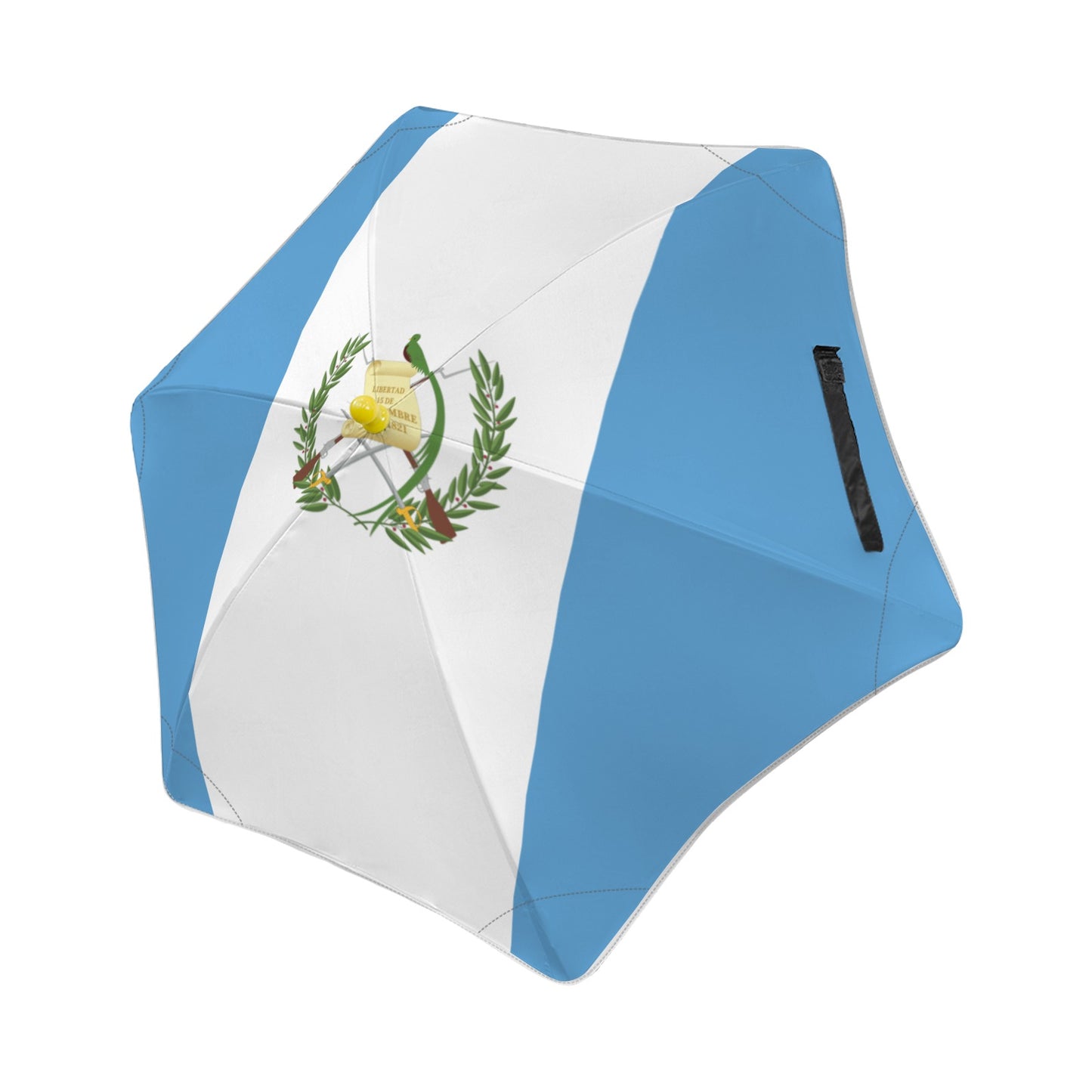 Guatamala Flag Inspired Kids Safe Round Corner Umbrella