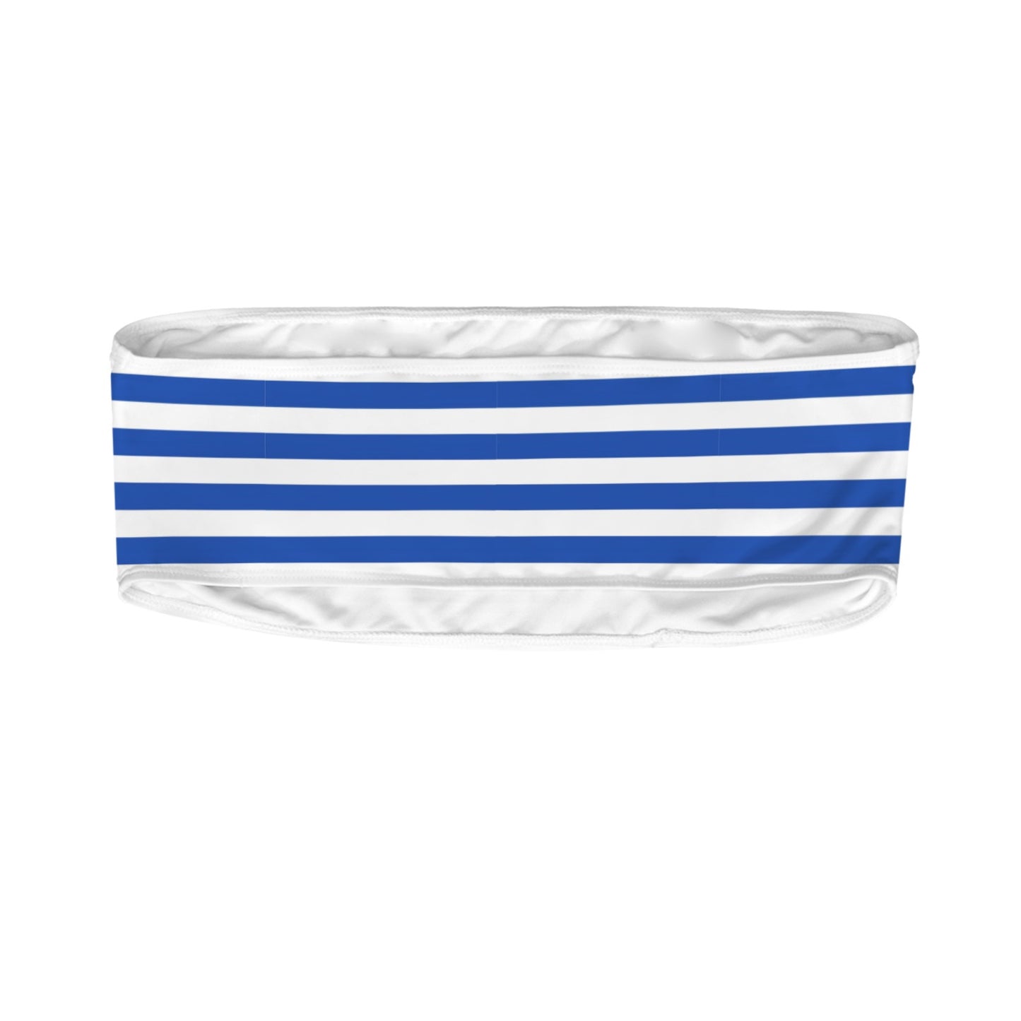 Uruguay Flag Inspired Bandeau Tube Bikini Top