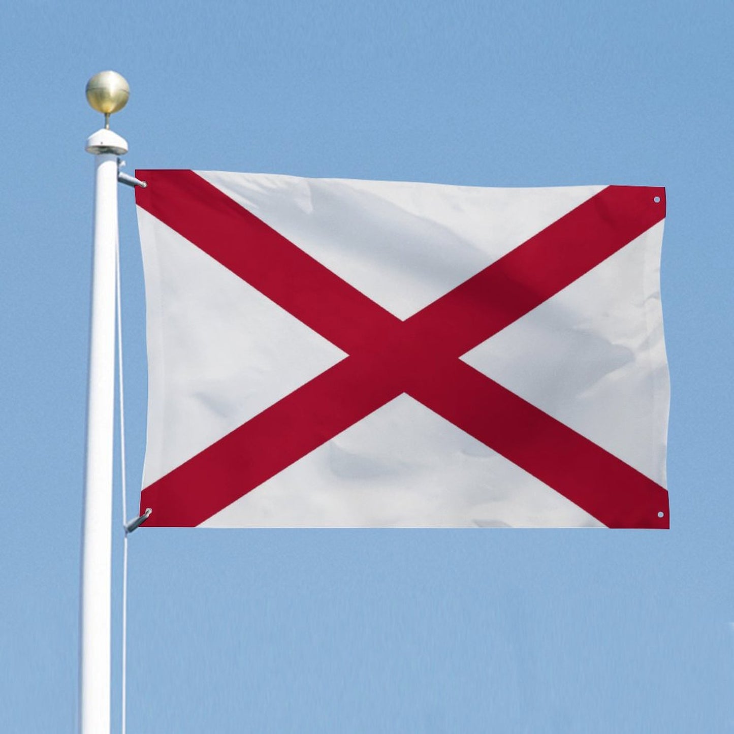 Alabama Flag Inspired Wall Mount Flag with Four Grommets (35x59 in)