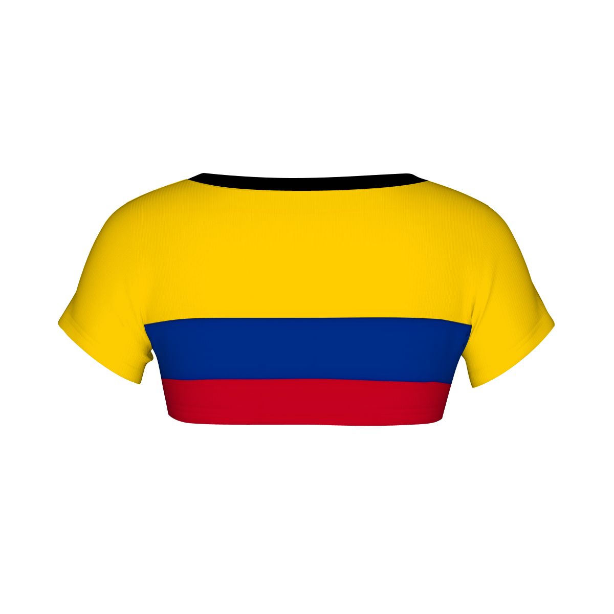 Colombia Flag Inspired Women's 1/2 Cut Short Sleeve T-Shirt