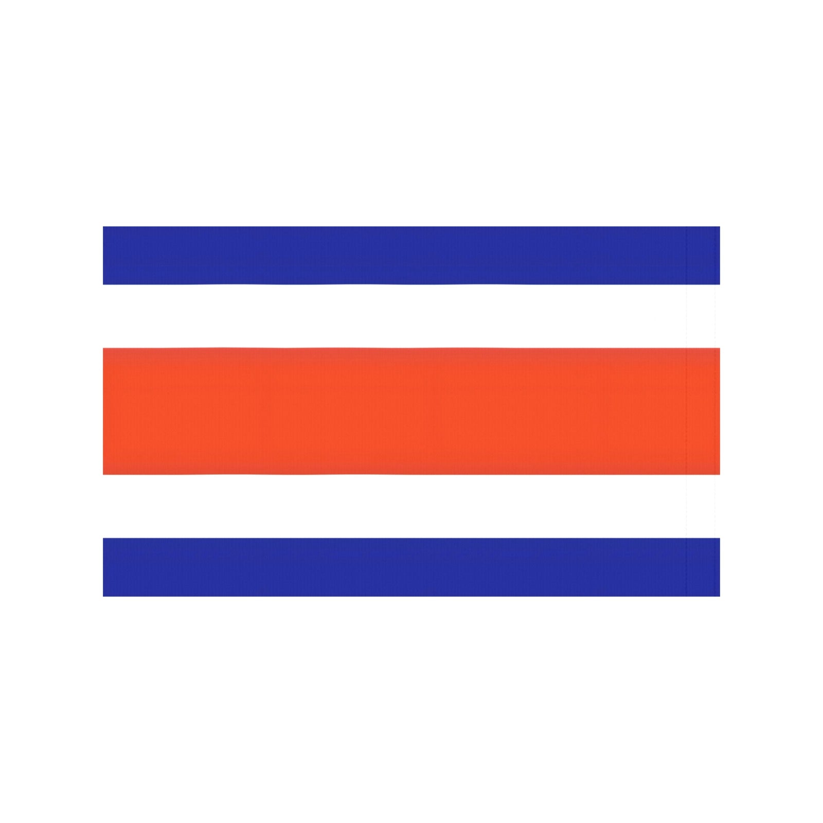 Luv My Flag design: blue, white, orange horizontal stripes.