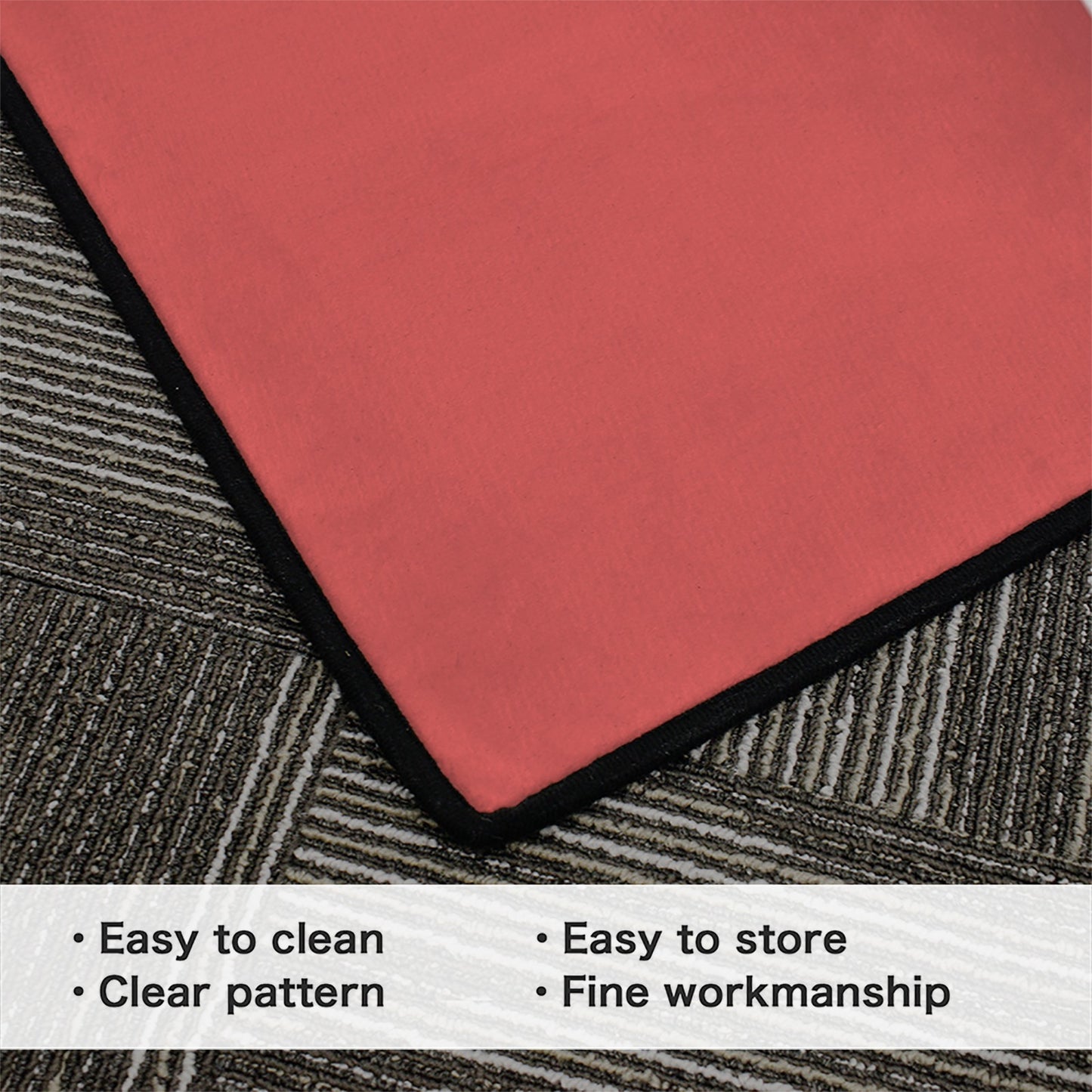Canada Flag Inspired 84x60 Inch Area Rug with Black Binding (Made in the USA)