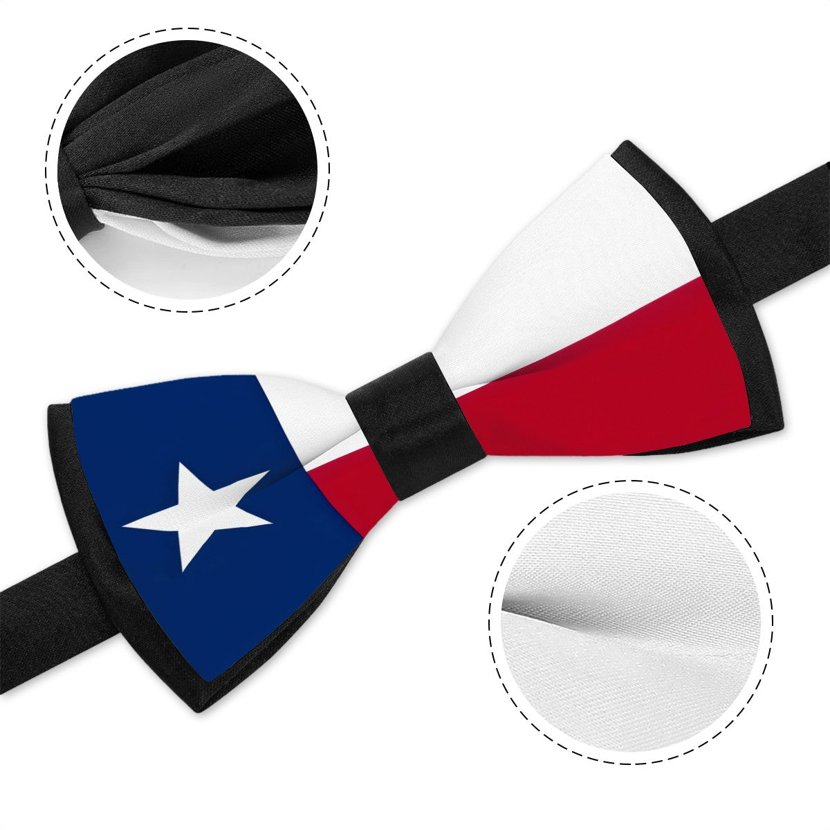 Texas Flag Formal Neckwear  – Bold Lone Star Swagger Bow Tie - Luv My Flag