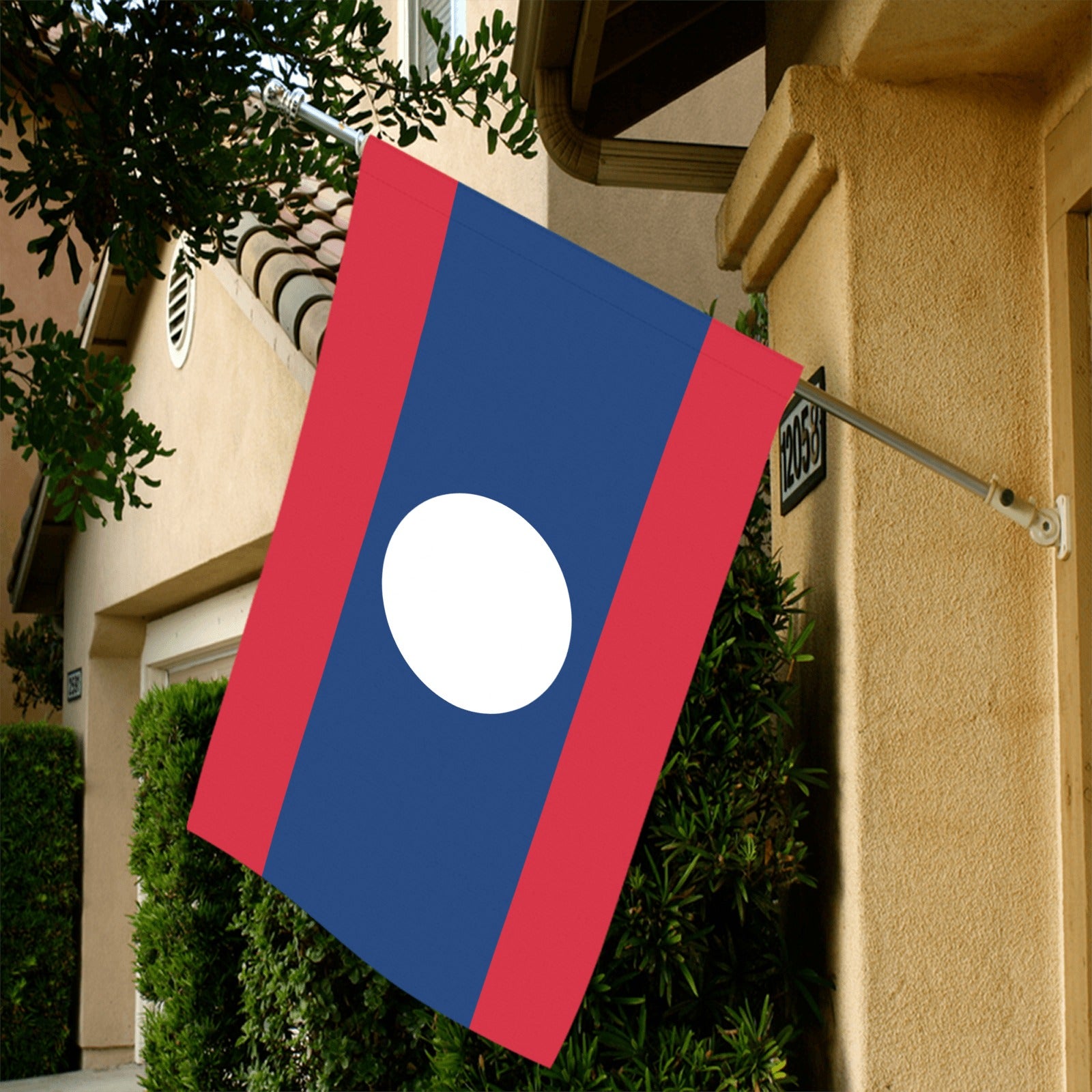 Luv My Flag's flag with red and blue stripes.