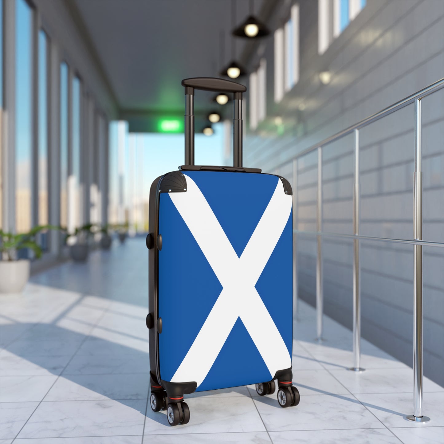 Scotland Flag Inspired Suitcase