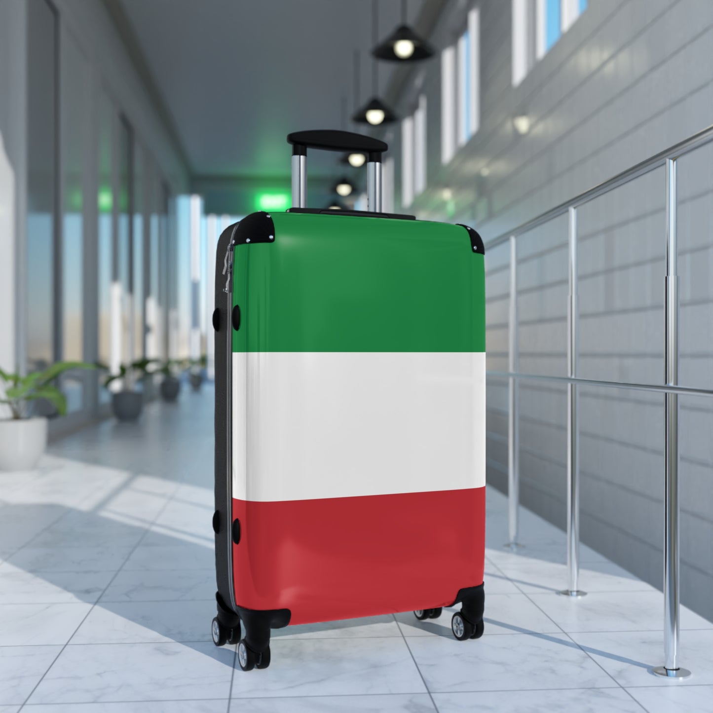 Italy Flag Inspired Suitcase