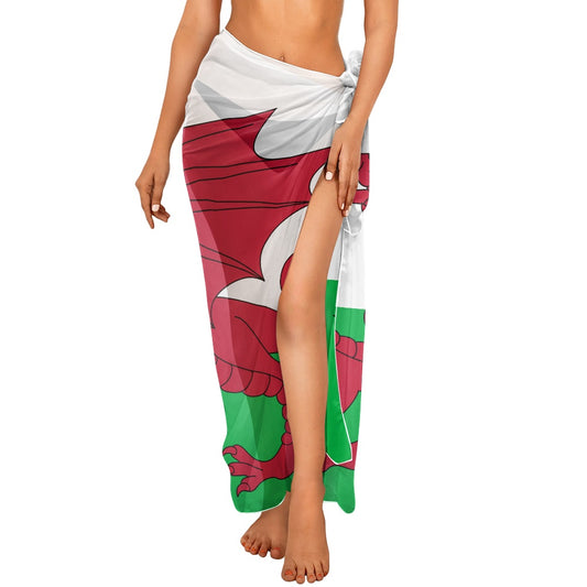 Wales Flag Inspired Bikini Cover-Up
