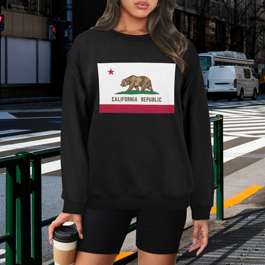 California Flag Unisex Fleece Sweatshirt (Made in the USA)