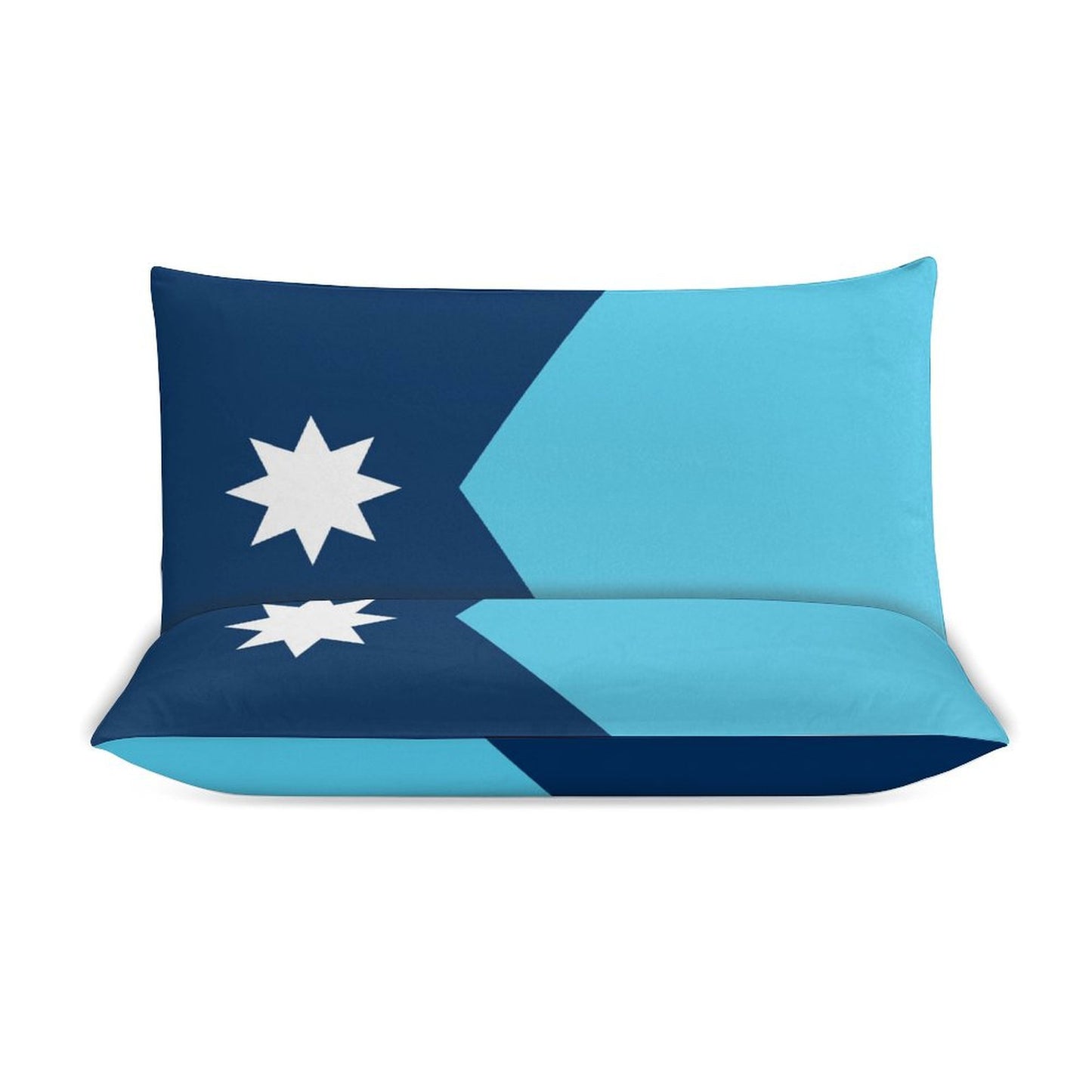 Minnesota Flag Inspired 3-Piece Bedding Set (1 Duvet Cover + 2 Pillow Shams) – 102"×90"